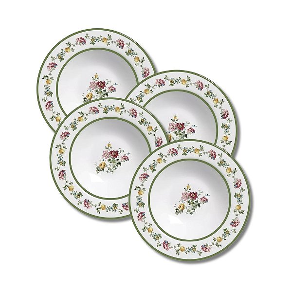 Jogo 4 Pratos Fundos 25cm Marselha - Alleanza