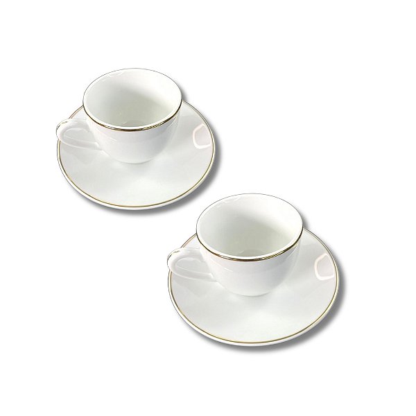 Jogo 2 Xícaras De Café Legacy Gold - L'Hermitage