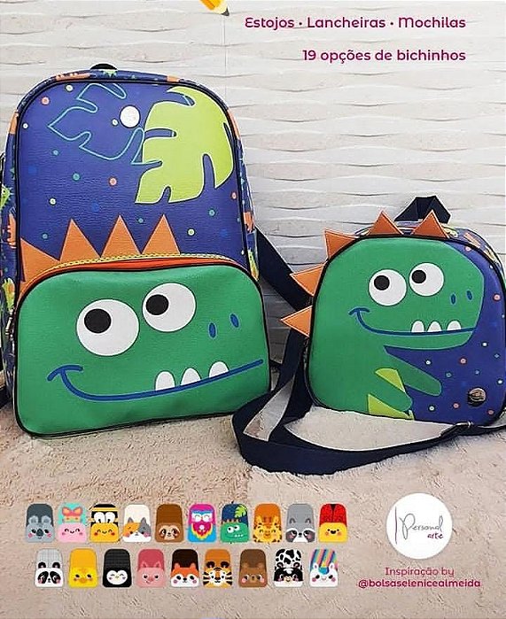 Kit Mochila Grande + Lancheira Térmica