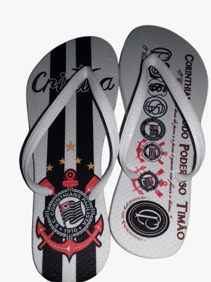Chinelo personalizado Time