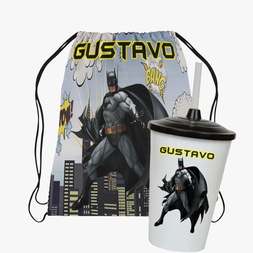 Kit 20 Sacochilas com copo