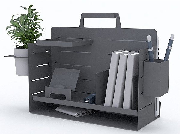 Box de Organização de mesa para Home Office Linha de Acessórios Light