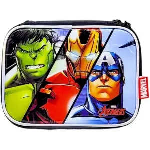 Estojo Escolar Box Avengers Preto