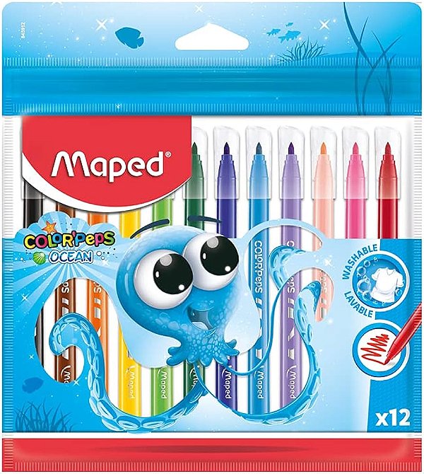 Caneta Hidrografica Maped Ocean 12x1