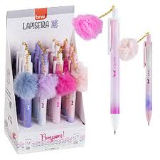 lapiseira plastica divertida 0.7mm pompom brw
