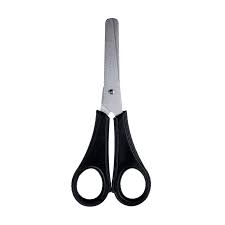 Tesoura Escolar Black Inox 130mm Cabo Reto Leoeleo