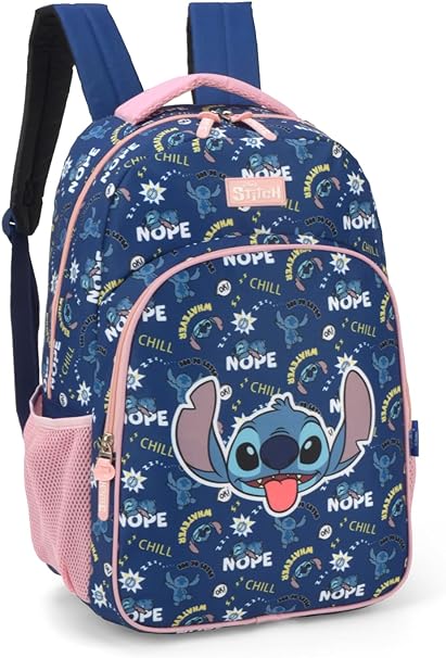 Mochila Costas Stitch Azul