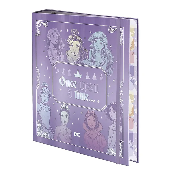 Caderno argolado universitário princesas