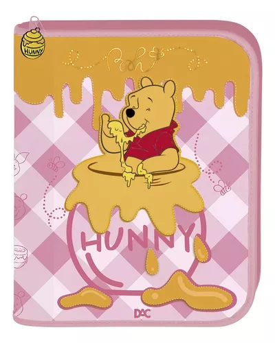 Caderno argolado universitário pooh