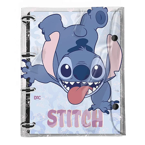 Caderno argolado universitário  stitch