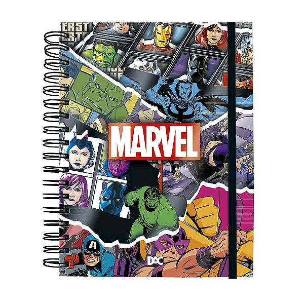 Caderno smart universitário marvel