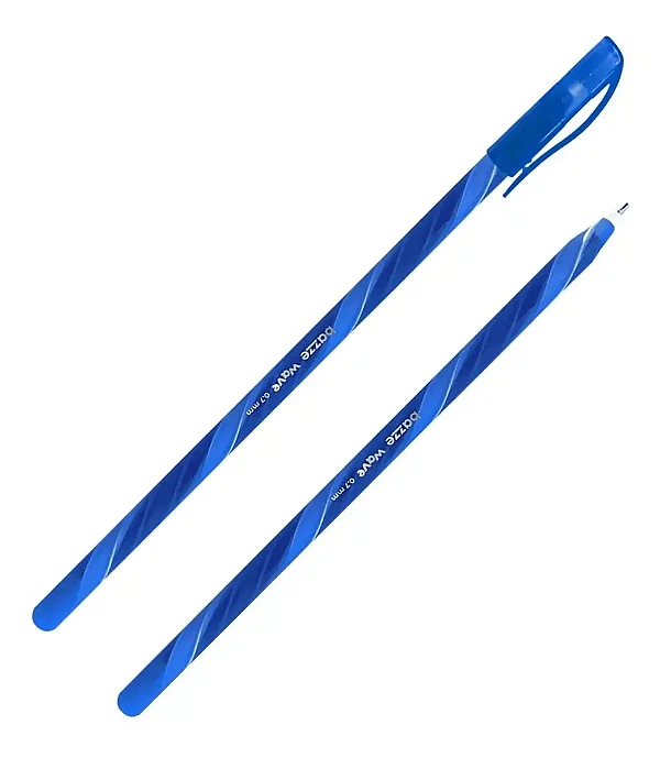 Caneta Esferográfica Bazze Wave 0.7mm Azul