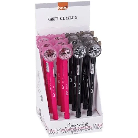 Caneta Esferografica Divert/Gel Apag 0.7mm Shine BRW