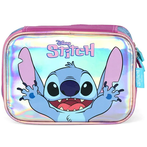 Estojo Box Holográfico Roxo Stitch Luxcel