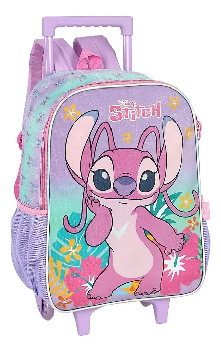 Mochila Roda Stitch Roxa Luxcel