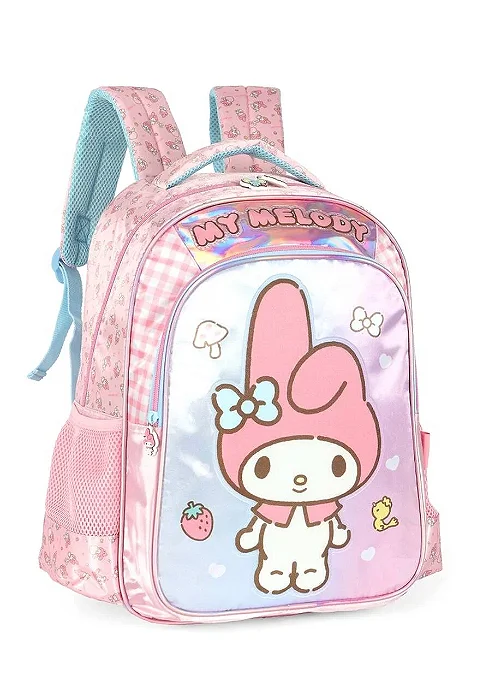 Mochila Costa Rosa Amigos da Hello Kitty Luxcel