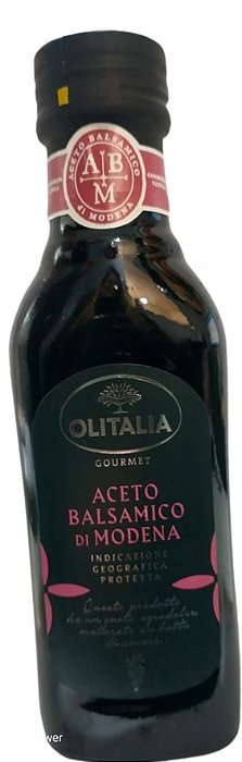 Vinagre balsâmico italiano Olitália 250ml