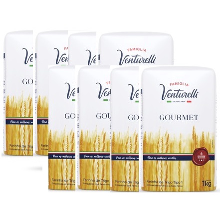 Trigo Gourmet Venturelli 8kg - kit com 8 pc de 1 kg cada