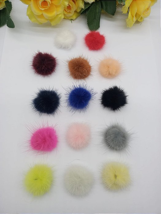 Pompom de Pelúcia 2,5cm 1 unidade