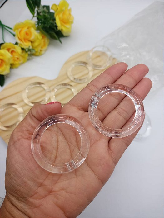 Argola Acrílica 5cm com 1 unidade