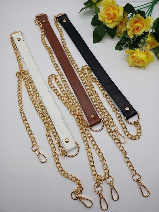 Alça de Bolsa Corrente com Mosquetão 120cm ... 1 Unidade