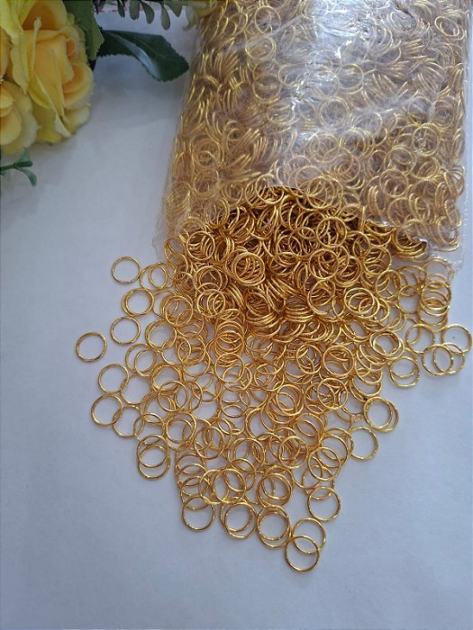 Argola de Ferro dourada (pulseira) 10mm 10 gramas