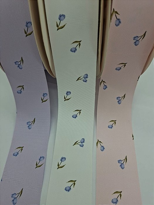 Fita Importada Sanding - TULIPA - N9 (38mm) com 1 metro.