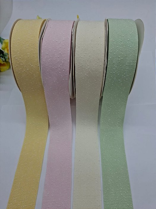 Fita Importada Sanding - Textura Algodão N9 (38mm) com 1 metro.