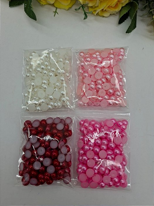 Meia Perola ABS 8mm com 25 Gramas