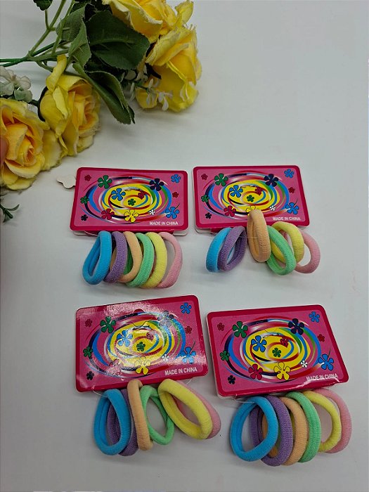 Kit de Xuxinha Pequena Cores Candy 3cm com 6 uni