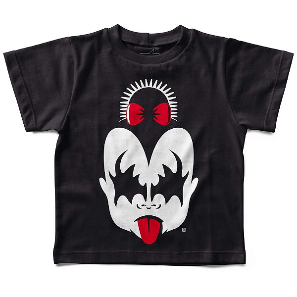 Camiseta Infantil Kiss Menina, Let’s Rock Baby