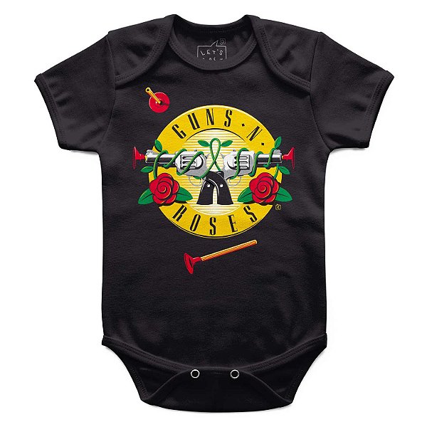 Body Bebê Guns 'n' Roses Arminha, Let's Rock Baby - Let's Rock Baby -  Roupas para bebês e crianças