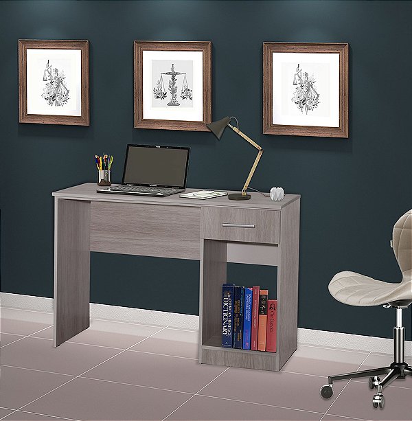 Mesa para Computador Escrivaninha com gaveta Celta - Elmo natural