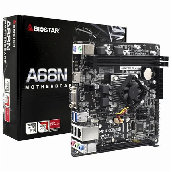 PLACA MAE BIOSTAR A68N 2100K +PROC INTEGRADO E1 6010