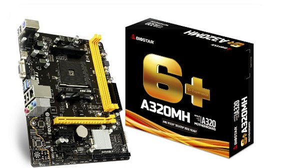 PLACA MÃE BIOSTAR A320MH AM4 RYZEN DDR4