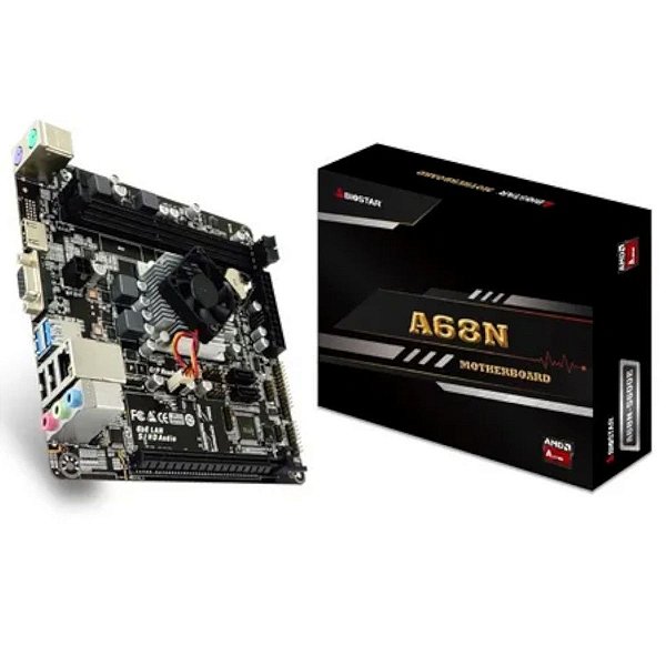 PLACA MÃE BIOSTAR A68N-5600E COM PROCESSADOR INTEGRADO A4 3350