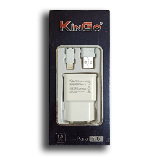 CARREGADOR KINGO 1A(saída) PARA IPHONE