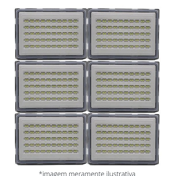 REFLETOR LED MODULAR ABS 600W Á PROVA D'ÁGUA BRANCO FRIO 6500K IP67 SOFT