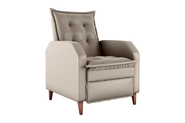 Poltrona Reclinável MX-65 Yaris Veludo Turkey Capuccino