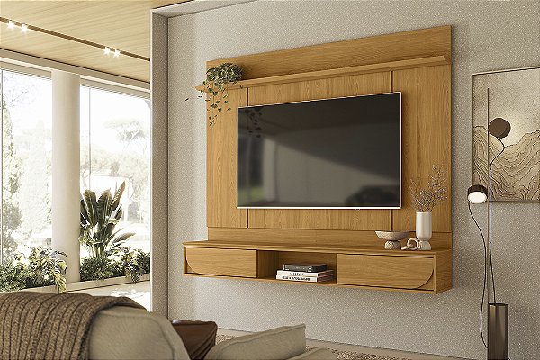 Painel Tv Suspenso até 65 polegadas Aura Cinamomo