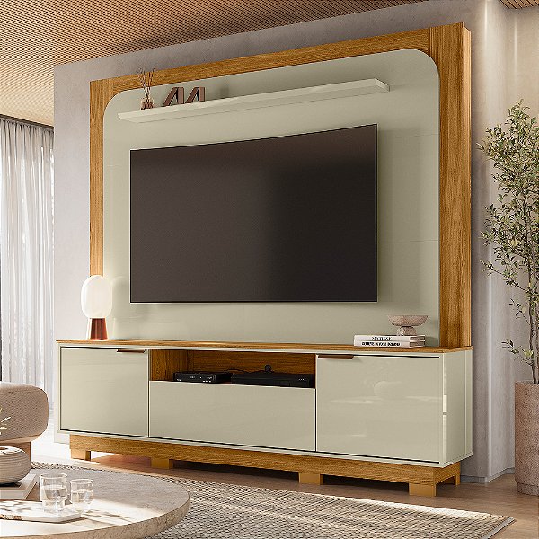 Home Theater Nilo Tv até 75 Polegadas Cumaru Opala