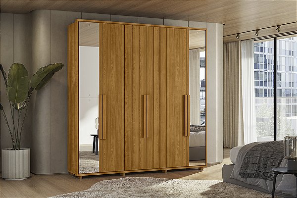 Guarda roupa casal Veronese 2 Portas Cinamomo