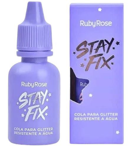 COLA DE GLITTER RESISTENTE A ÁGUA STAY FIX - RUBY ROSE