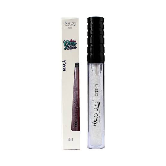 GLOSS COM GLITTER MAÇÃ - MAX LOVE