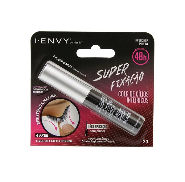 COLA DE CÍLIOS POSTIÇOS PRETA 48H - IENVY