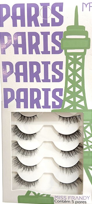 C24 - CÍLIOS POSTIÇOS 5 PARES CANTINHO PARIS - MISS FRANDY