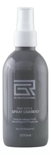 SPRAY LÍQUIDO FREE STYLE MEGA FORTE 200ML - RG PROFISSIONAL
