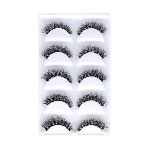 E08 - CARTELA DE CÍLIOS 5 PARES 3D