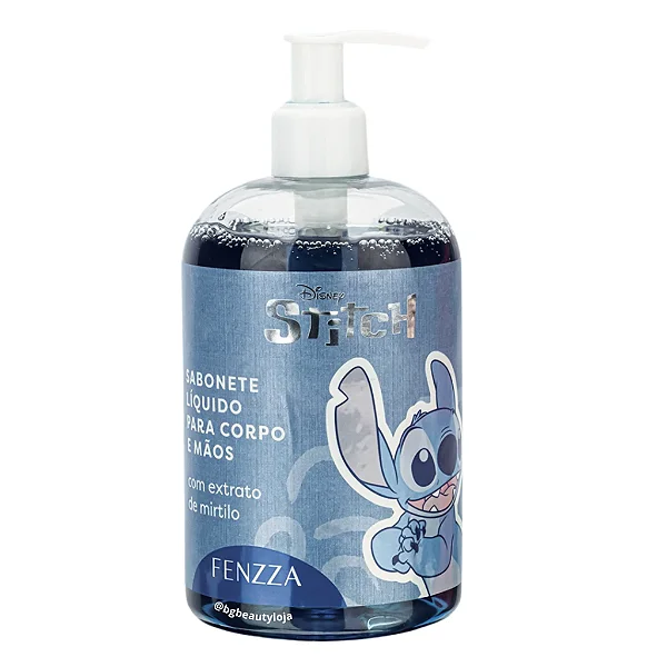 SABONETE LÍQUIDO PARA CORPO E ROSTO STITCH - FENZZA