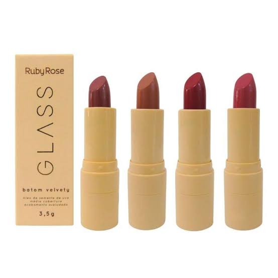 BATOM EM BALA VELVET GLASS - RUBY ROSE